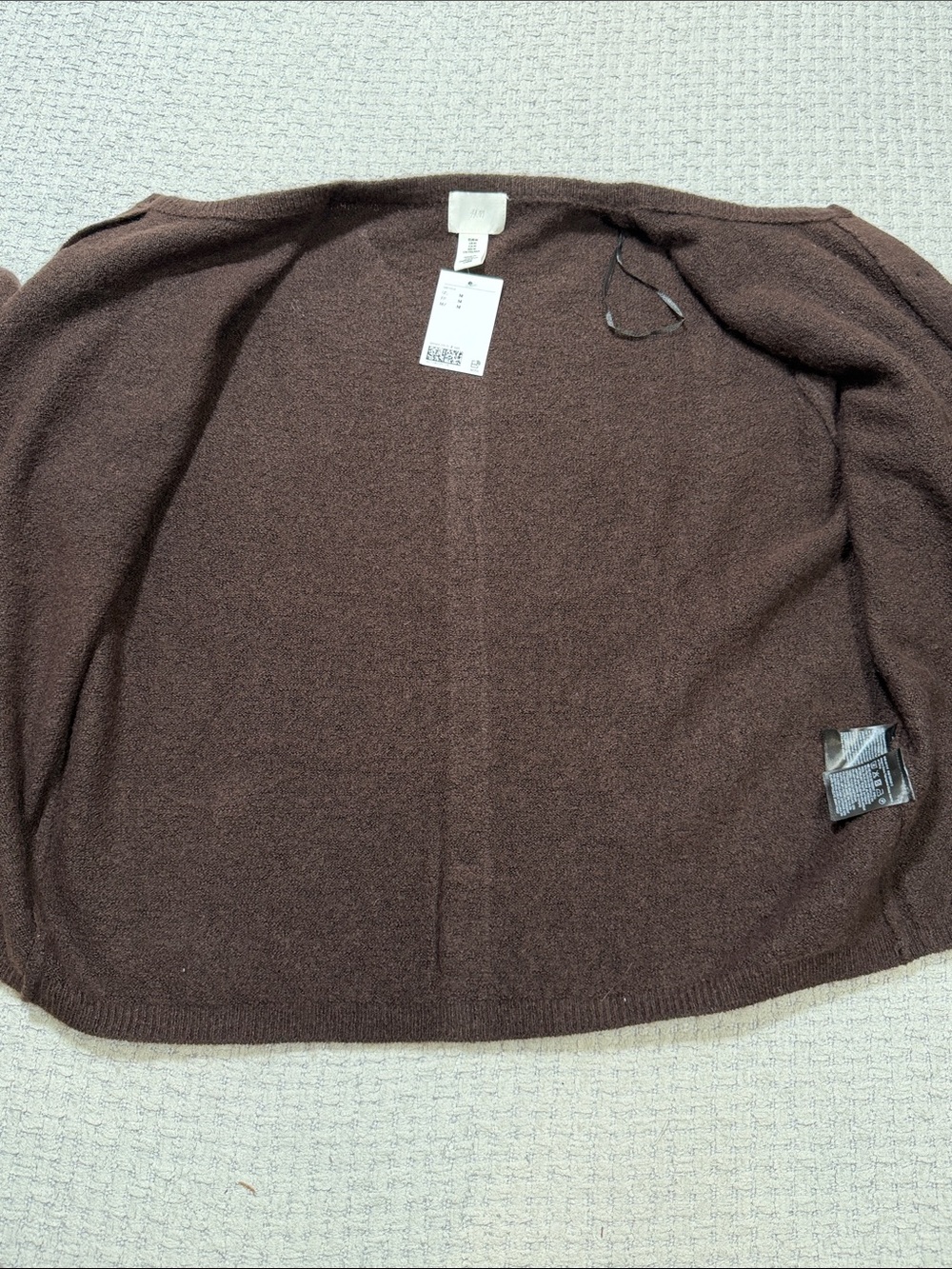 Soft & Cozy NEW H&M Button Up Cardigan Brown Size Medium - Picture 8 of 13